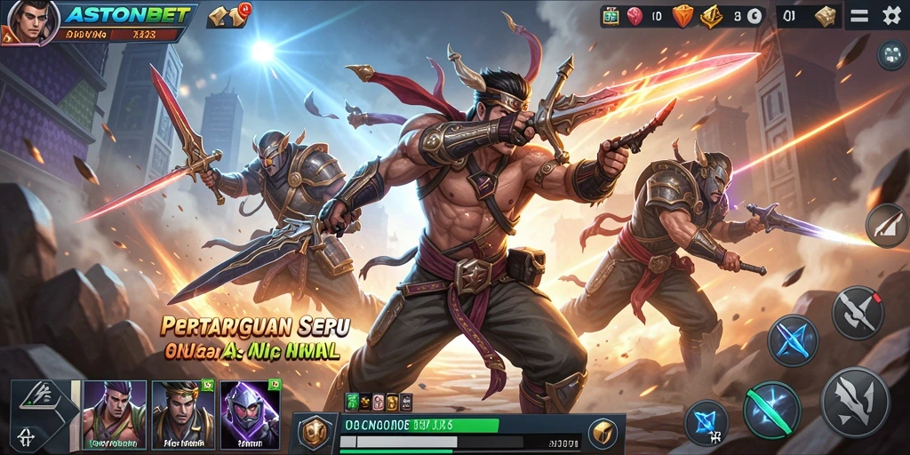 Tangkapan layar utama ASTONBET menampilkan gameplay aksi yang mendebarkan.
