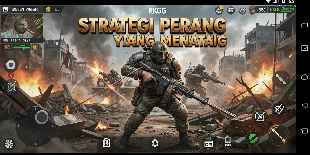 Tampilan screenshot gameplay RKGG yang menegangkan dan strategis.