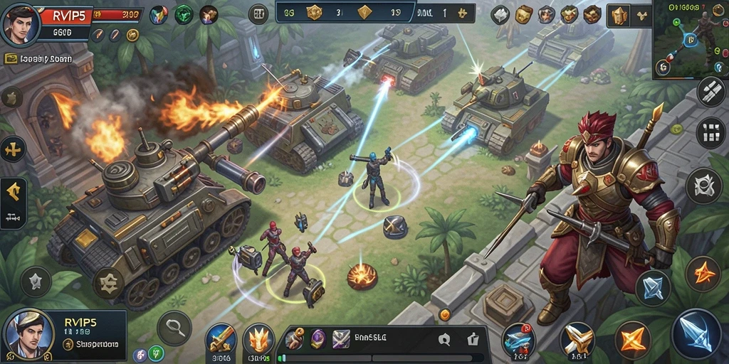 Tampilan menarik dari gameplay RVIP5 yang penuh strategi.