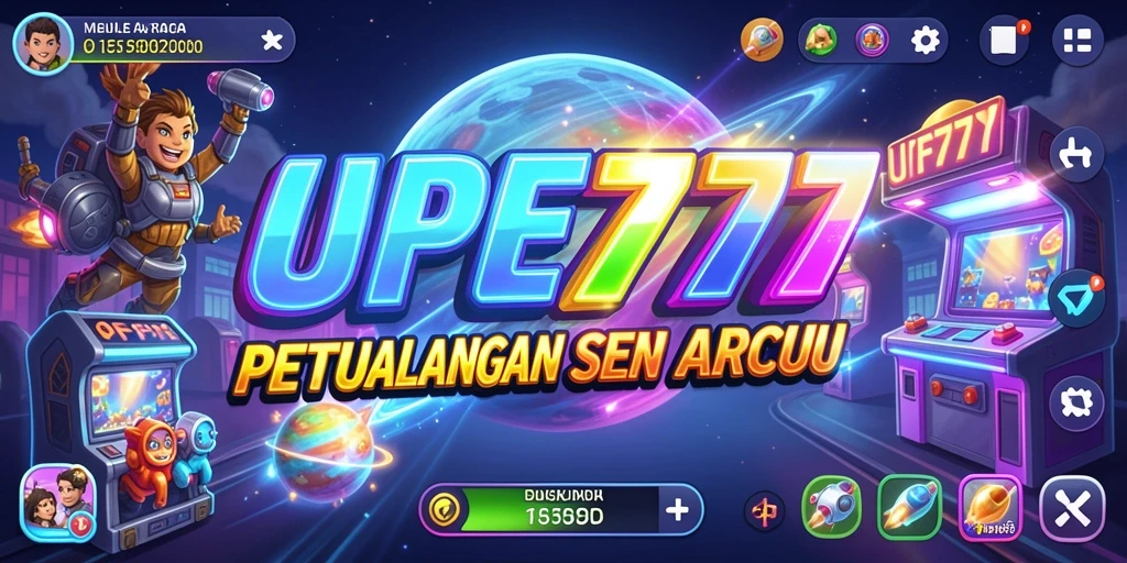 Screenshot tampilan gameplay menarik dari game Arcade UFO777.